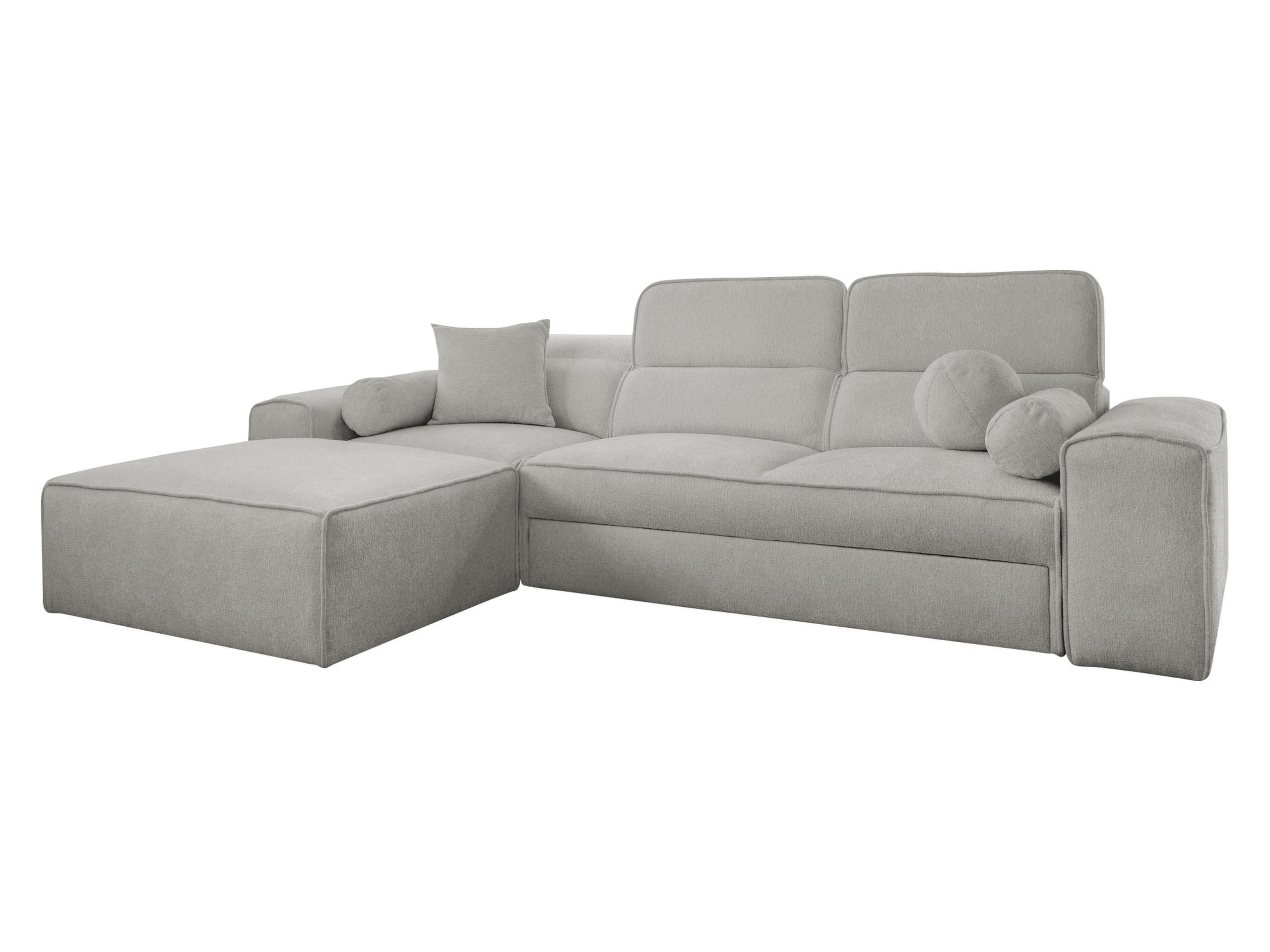 ECKSCHLAFSOFA Viveri I, Seite: Links - Hellgrau, Holz/Textil (276/187cm) - MIRJAN24