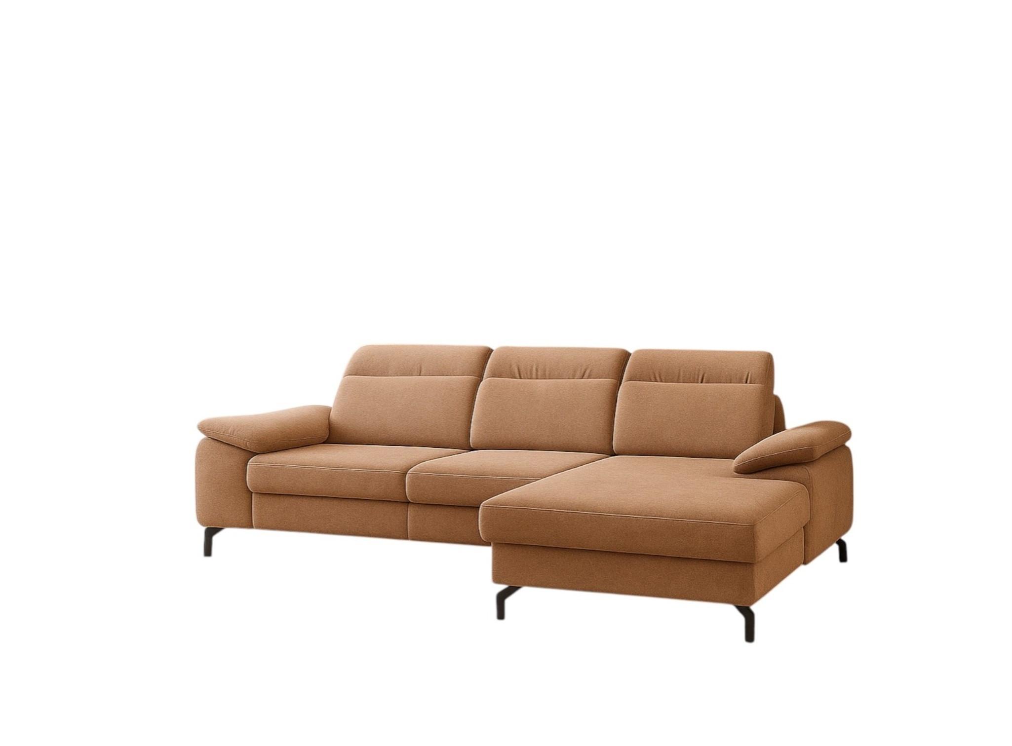 ECKSOFA Margit Mit Schlaffunktion - Braun, Holzwerkstoff/Textil (276/184cm) - Fun Möbel