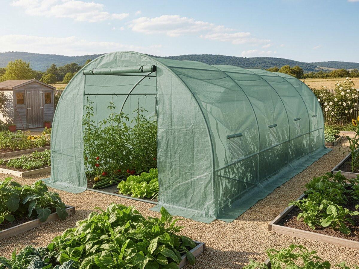 GEWÄCHSHAUSFOLIE lys Grün - Grün, Kunststoff (125/180/125cm) - Habitat Garten