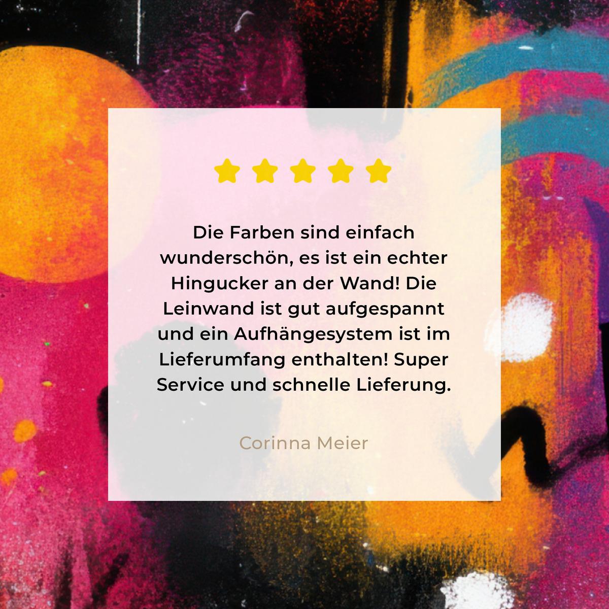 LEINWANDBILD Farbflächen - Formen - Bunt - Abstrakt Wandbild Wohnzimmer 60x80 cm - Pink, Textil (60/80cm) - MuchoWow