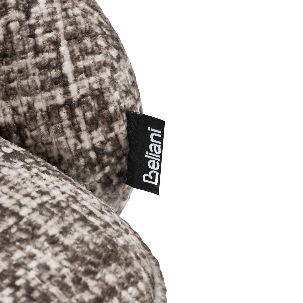 ESSZIMMERSTUHL drehbar Stoff Taupe Youngstown - Taupe, Textil/Metall (59/78/63cm) - Beliani