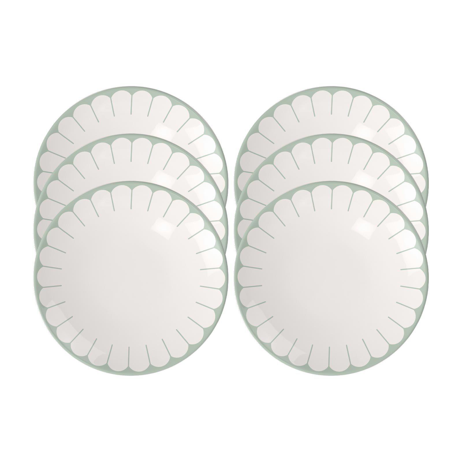 FRÜHSTÜCKSTELLER Fleur Couleur Vert ø 21,2 cm 6er Set - Grün, Keramik (21.2cm) - Villeroy & Boch