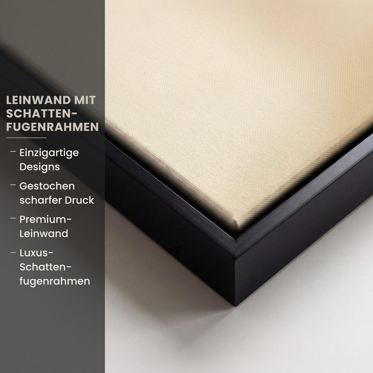 LEINWAND Bilder mit Rahmen - Beige - Osterkuchen - Eier - 90x90 - Beige, Textil (90/90cm) - MuchoWow