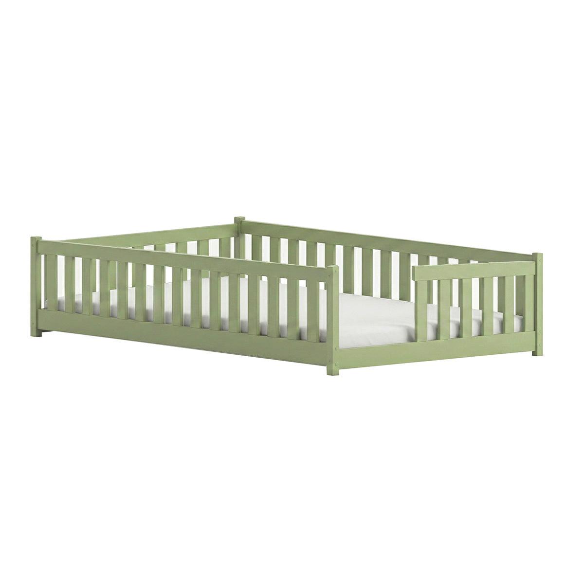 KINDERBETT 120/200 Théa Olive - Grün, Holz (120/200cm) - Petits-meubles
