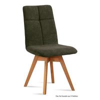 ESSZIMMERSTUHL drehbar (8er-Set) Dorea 47x92x60 Eiche geölt/Khaki - Dunkelgrün/Eichefarben, Kunststoff (60/92/47cm) - 58aufmkessel
