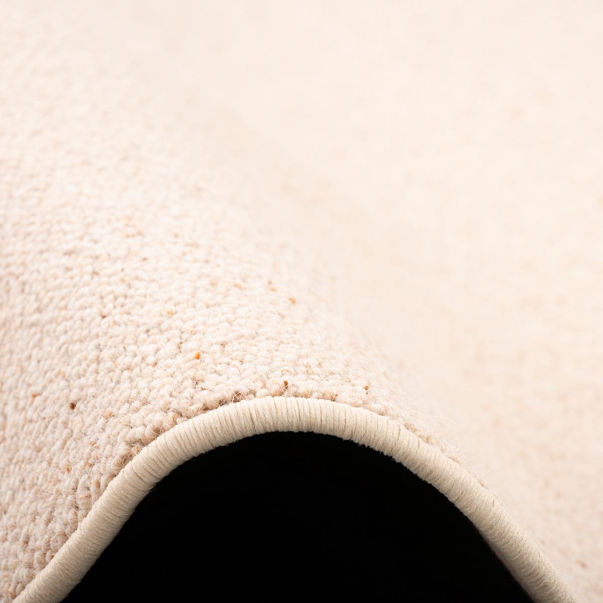 NATUR TEPPICH WOLLE BERBER RUND - Beige, Textil (133/133cm) - Snapstyle