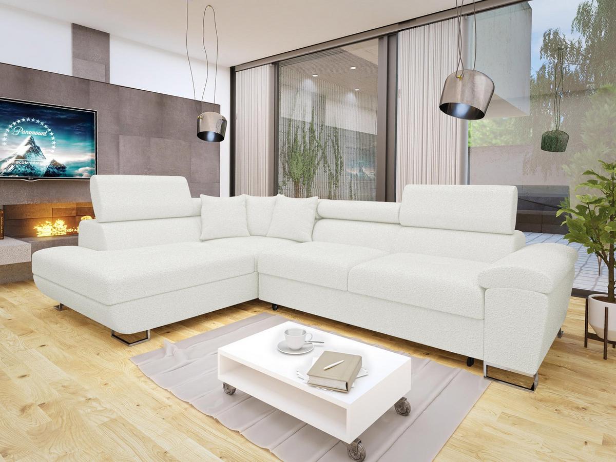 ECKSOFA Cotere Premium, Seite: Links - Creme, Holz/Textil (270/202cm) - MIRJAN24