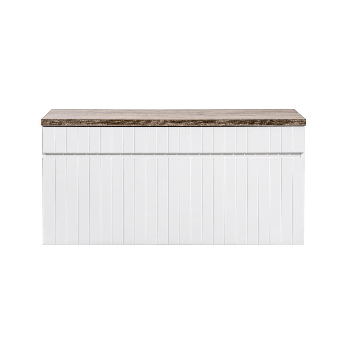 WASCHTISCHUNTERSCHRANK 100cm Zelie Weiß - Weiß, Holzwerkstoff (100/48/46cm) - Petits-meubles