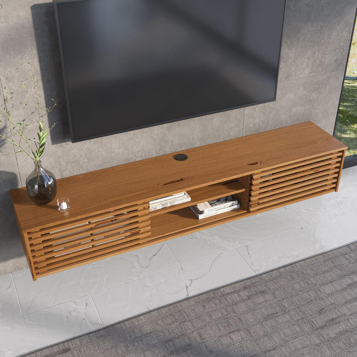 LOWBOARD RIAN Eiche - Eichefarben, Holz (175/30/34cm) - IDIMEX