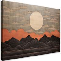 KUNSTDRUCK Orange 90/60 cm - Orange, Textil (90/60cm) - KUNSTLOFT
