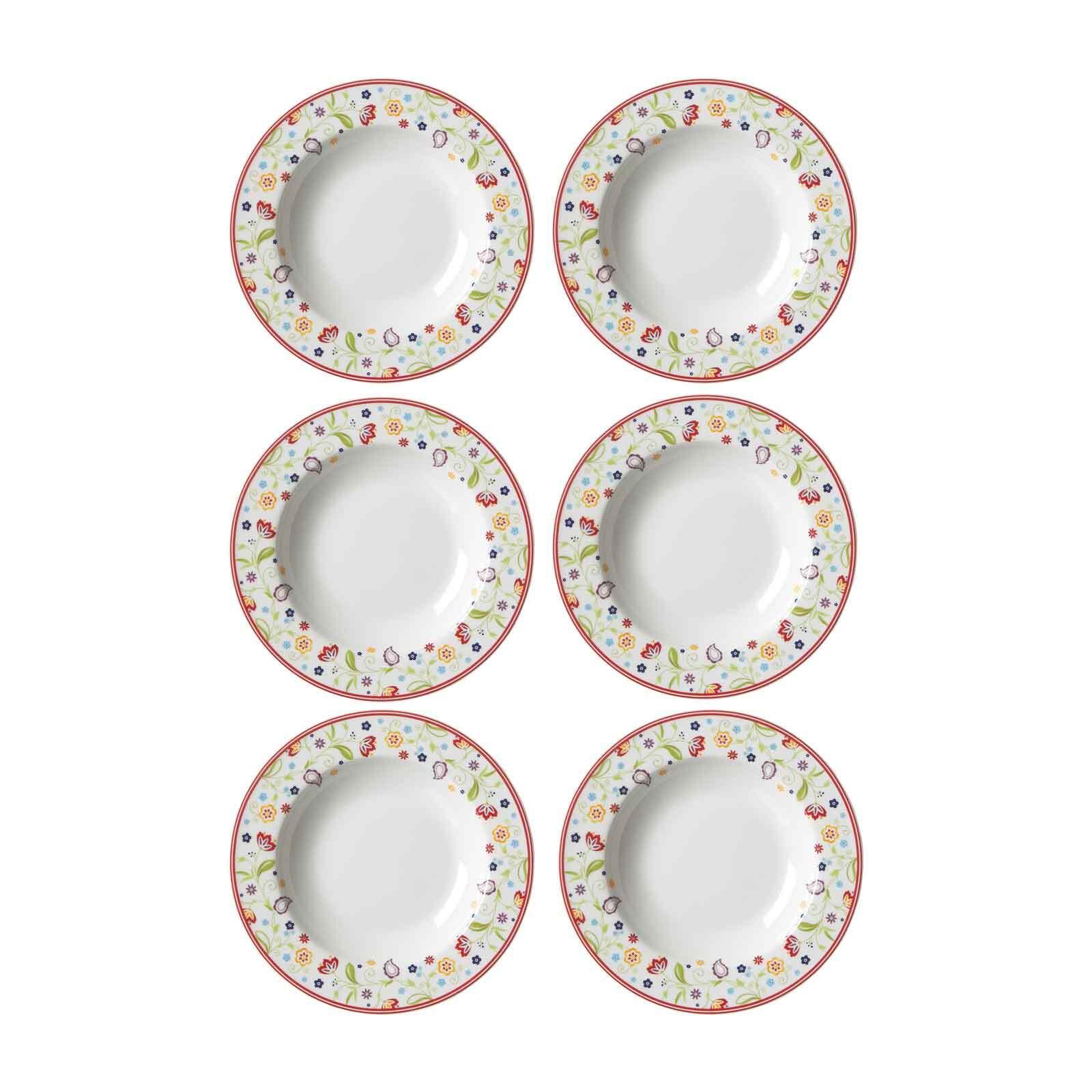 SUPPENTELLER Shanti bunt ø 22.0 cm 6er Set - Multicolor, Keramik (22cm) - Ritzenhoff Breker