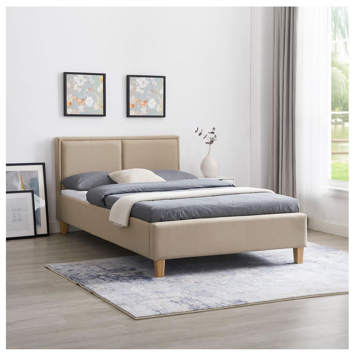 POLSTERBETT ANAIS 120X200 CM - Beige, Textil (120/200cm) - CARO-Möbel