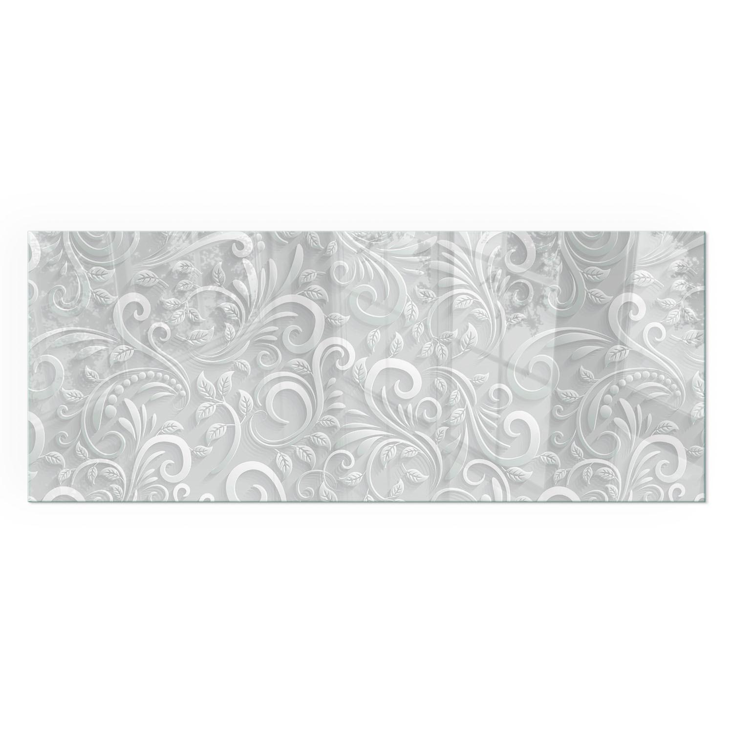 GLASPLATTE für Kamin 125x50 cm - Grau, Glas (125/50/0.4cm) - TULUP