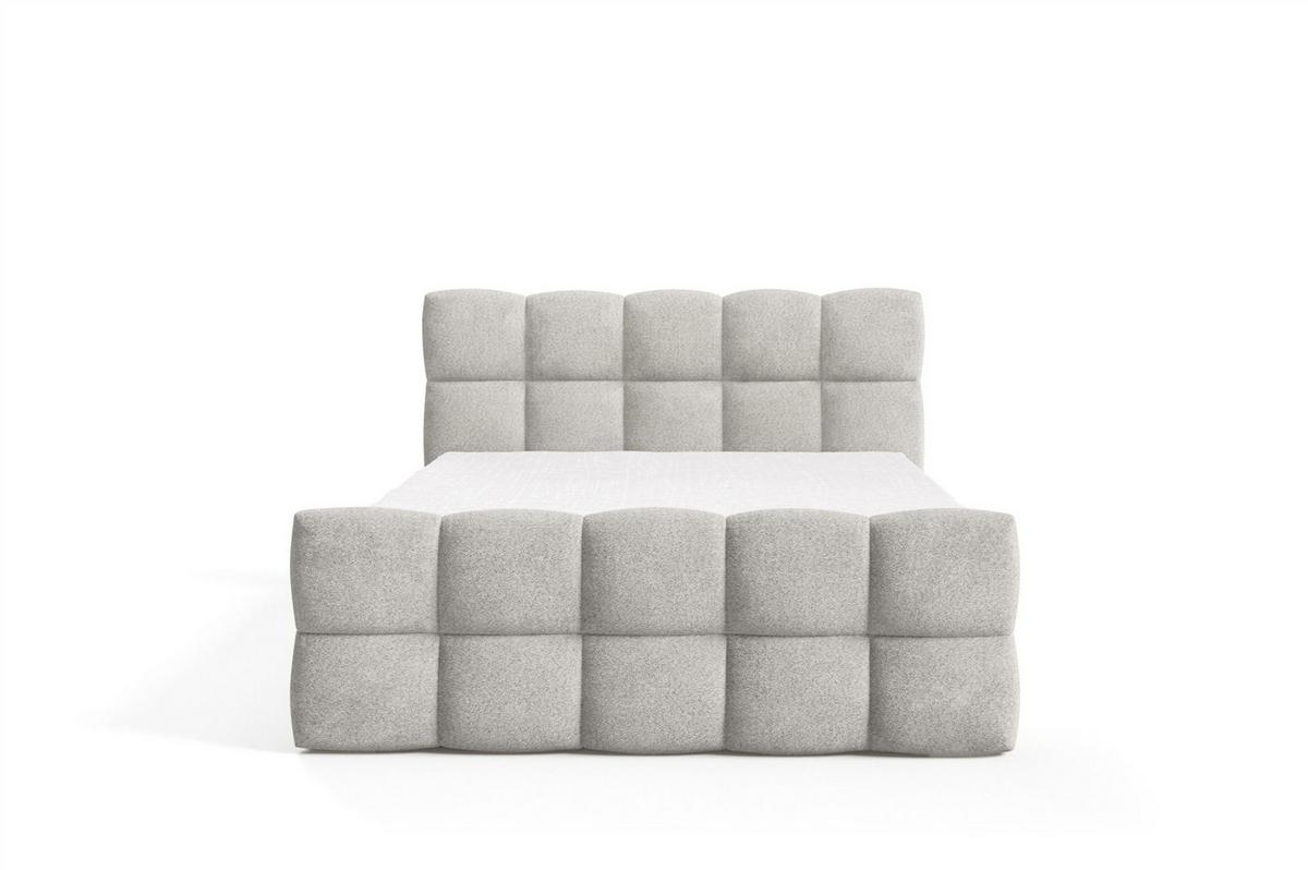 BOXBETT Satine Premium - Beige, Holzwerkstoff/Textil (140/220cm) - Fun Möbel