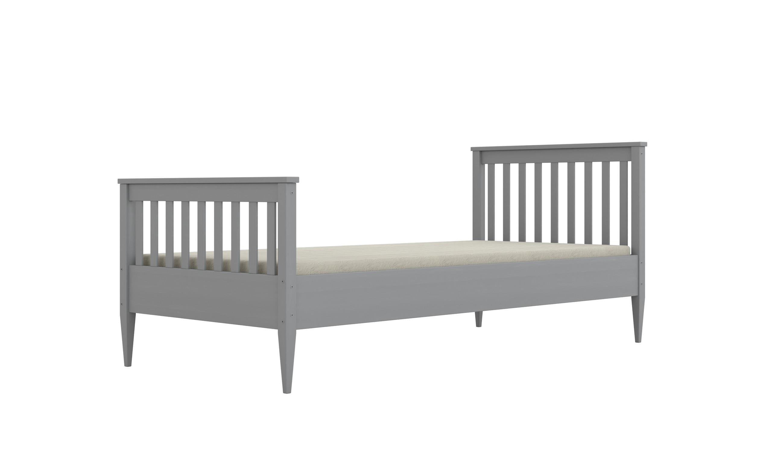 KINDERBETT Igns 80/90 -160/180/200 cm Grau 90/200 - Grau, Holz (90/200cm) - RAUMHIRSCH FURNITURE