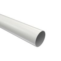 RUNDROHR 180 cm, 28 mm Ø Weiß - Weiß, Metall (180cm) - INTERDECO