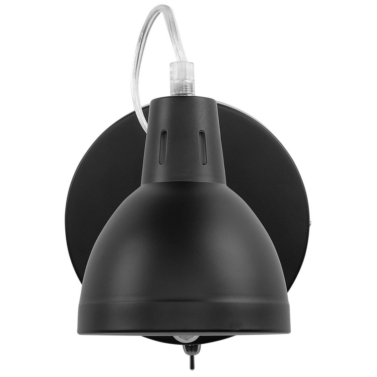 WANDLEUCHTE Harrington 46/11/15 cm - Schwarz, Metall (11/15/46cm) - Beliani