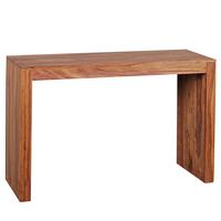 KONSOLENTISCH – Massivholz, 115x40x75 cm, schmal, mit Schubladen - Braun, Holz (115/40/75cm) - KADIMA DESIGN