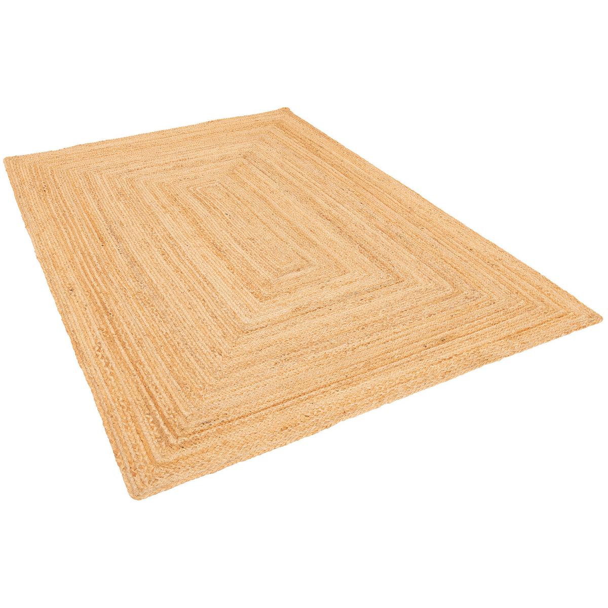 NATURFASER TEPPICH JUTE SALSA BORDÜRE - Beige, Textil (200/300cm) - Pergamon