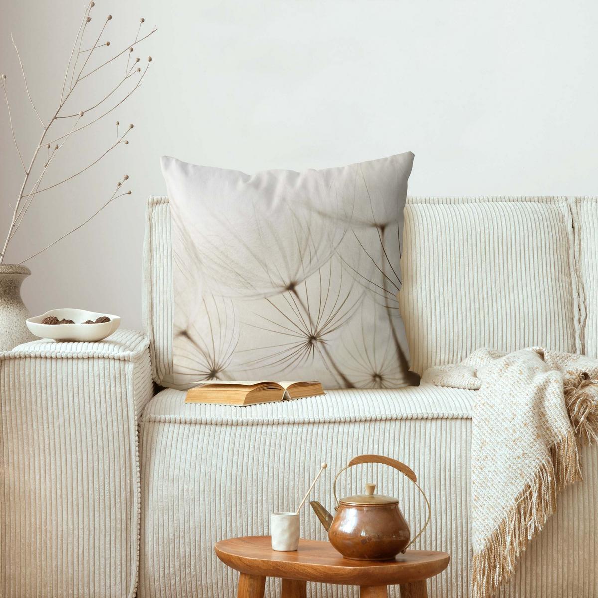 DEKOKISSEN Sanfte Gräser 50/50 cm - Beige, Textil (50/50/10cm) - Bilderwelten