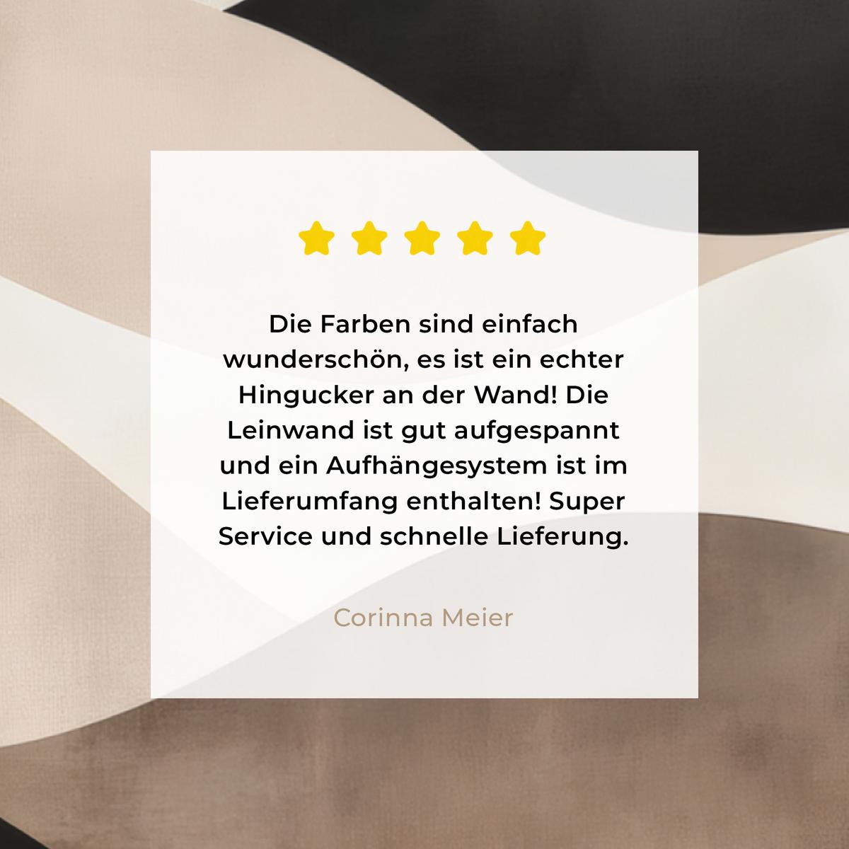 LEINWANDBILD Abstrakt - Landschaft - Wellen - Cremefarben Wandbild Wohnzimmer 60x80 cm - Cappuccino, Textil (60/80cm) - MuchoWow