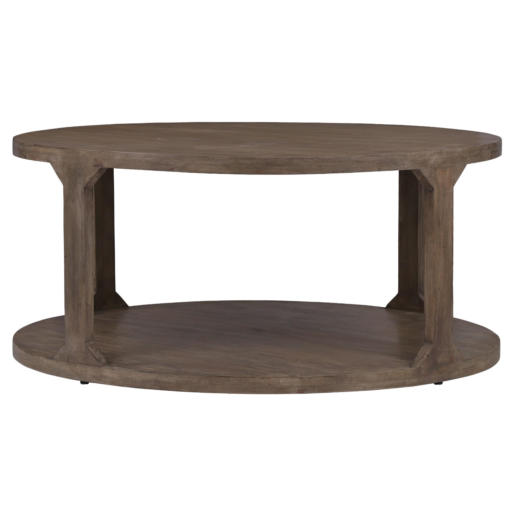 COUCHTISCH Ø100x45 cm rund Natur handgefertigt aus Mangoholz - Naturfarben, Holz (100/100/45cm) - WOMO-DESIGN
