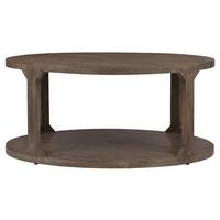 COUCHTISCH Ø100x45 cm rund Natur handgefertigt aus Mangoholz - Naturfarben, Holz (100/100/45cm) - WOMO-DESIGN