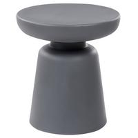 BEISTELLTISCH Dunkelgrau Tofet - Dunkelgrau/Grau, Kunststoff (39/39/44cm) - Beliani