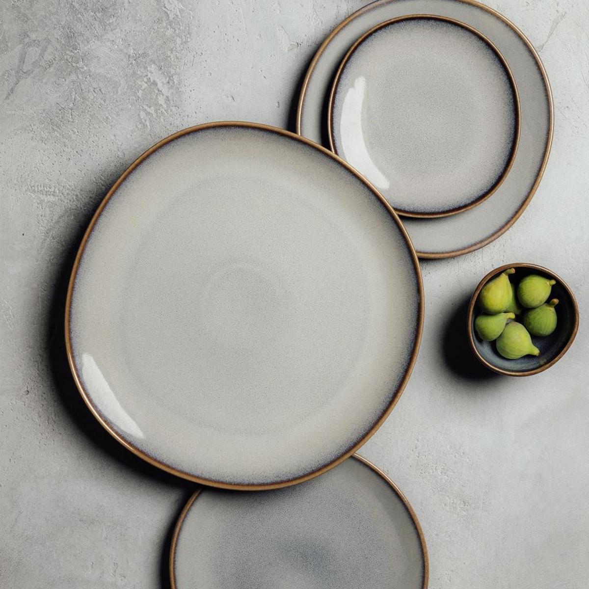 SERVIERPLATTEN Lave Beige ø 32 cm 4er Set - Beige, Keramik (31.8/2.8/31.8cm) - like.Villeroy & Boch