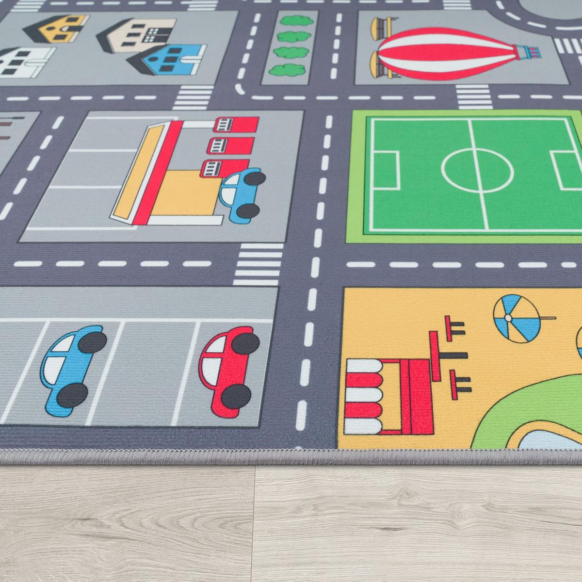 KINDERTEPPICH Grau 80 x 150 cm - Grau, Kunststoff (80/150cm) - TT Home