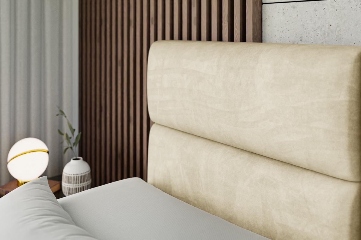 BOXSPRINGBETT elektrisch verstellbar mit 2 Matratzen H4/Taschenfederung MAYA EL 180 x 200 Beige - Beige, Holzwerkstoff (187/200cm) - ALTDECOR