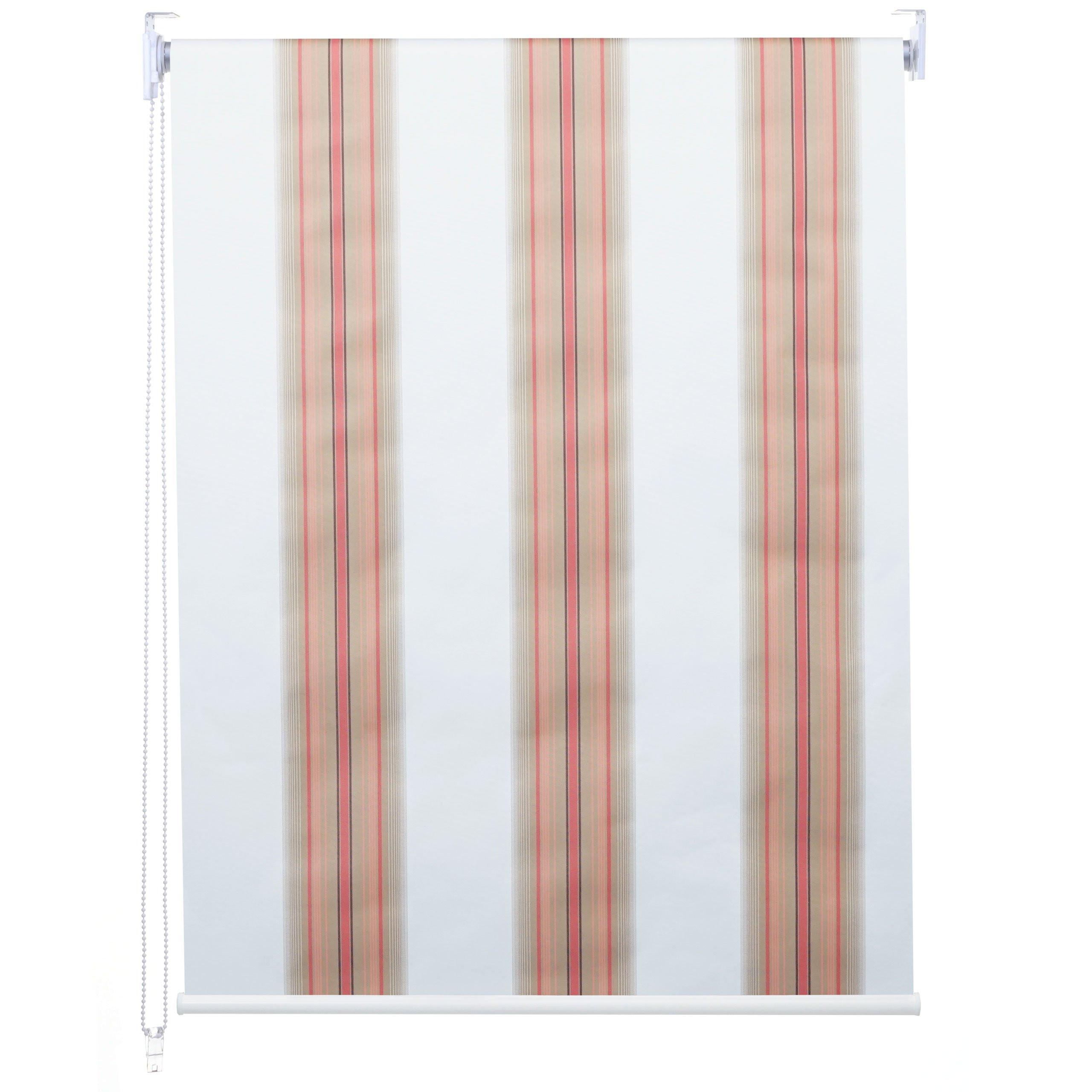 ROLLO Weiß, Rot, Beige - Beige/Rot, Textil (80/160/7cm) - MCW