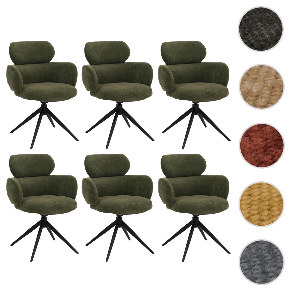 ESSZIMMERSTUHL Grün 6er-Set - Olivgrün/Grün, Textil (61/86/69cm) - MCW