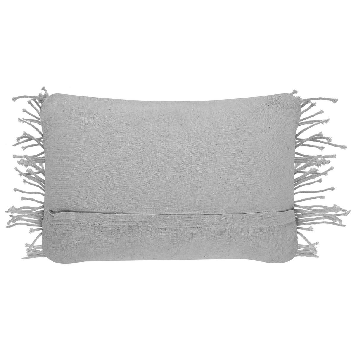 DEKOKISSEN 2er-Set Hellgrau 30/45 cm Kirikkale - Hellgrau, Naturmaterialien/Textil (30/45cm) - Beliani
