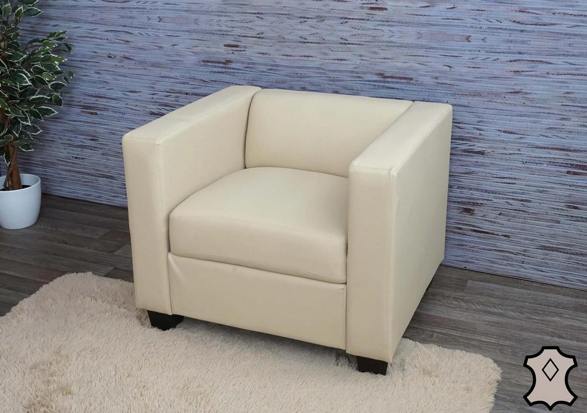 SESSEL LOUNGESESSEL Beige - Beige, Leder (86/70/75cm) - MCW