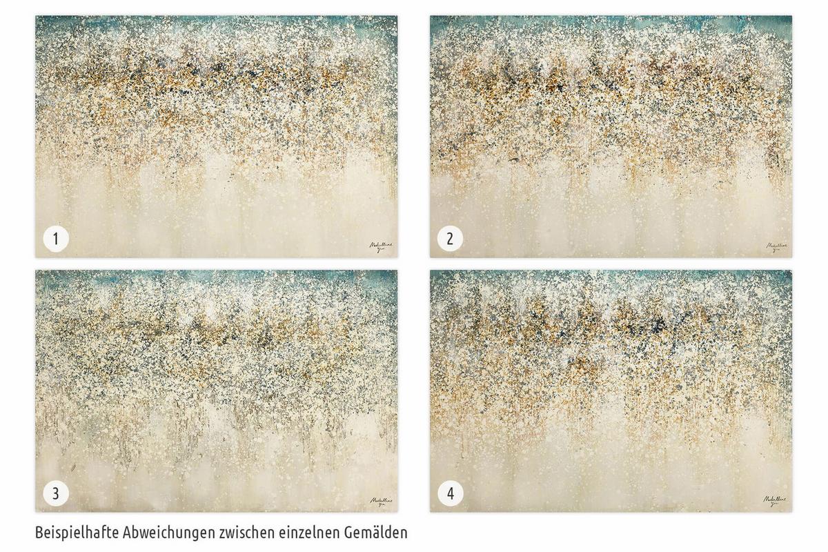 ÖLGEMÄLDE 120/80 cm - Blau/Beige, Holz/Textil (120/80cm) - KUNSTLOFT