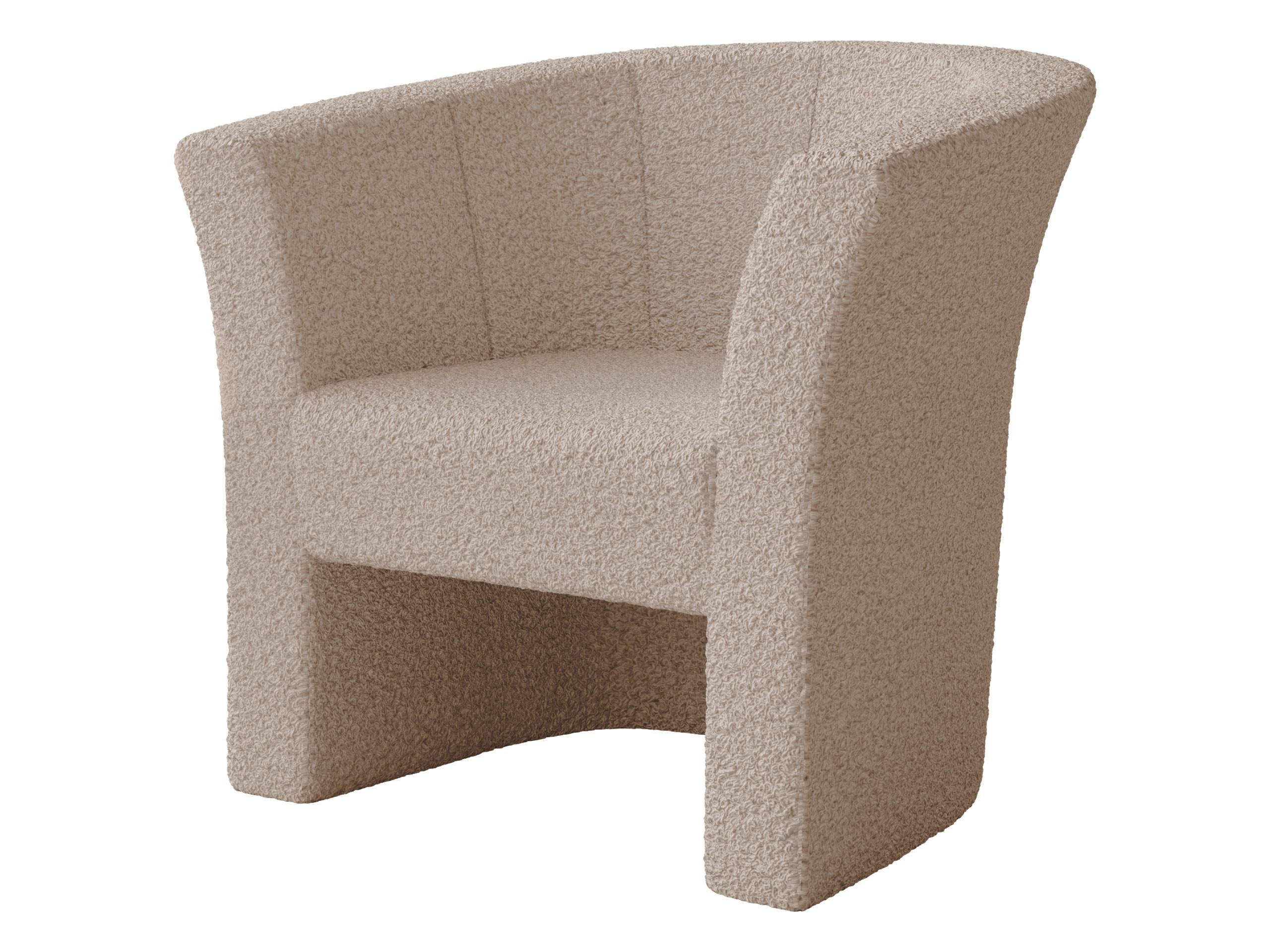 SESSEL Niko Boucle - Schwarz/Mokka, Holzwerkstoff/Kunststoff (71/76/65cm) - MIRJAN24