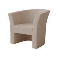 SESSEL Niko Boucle - Schwarz/Mokka, Holzwerkstoff/Kunststoff (71/76/65cm) - MIRJAN24