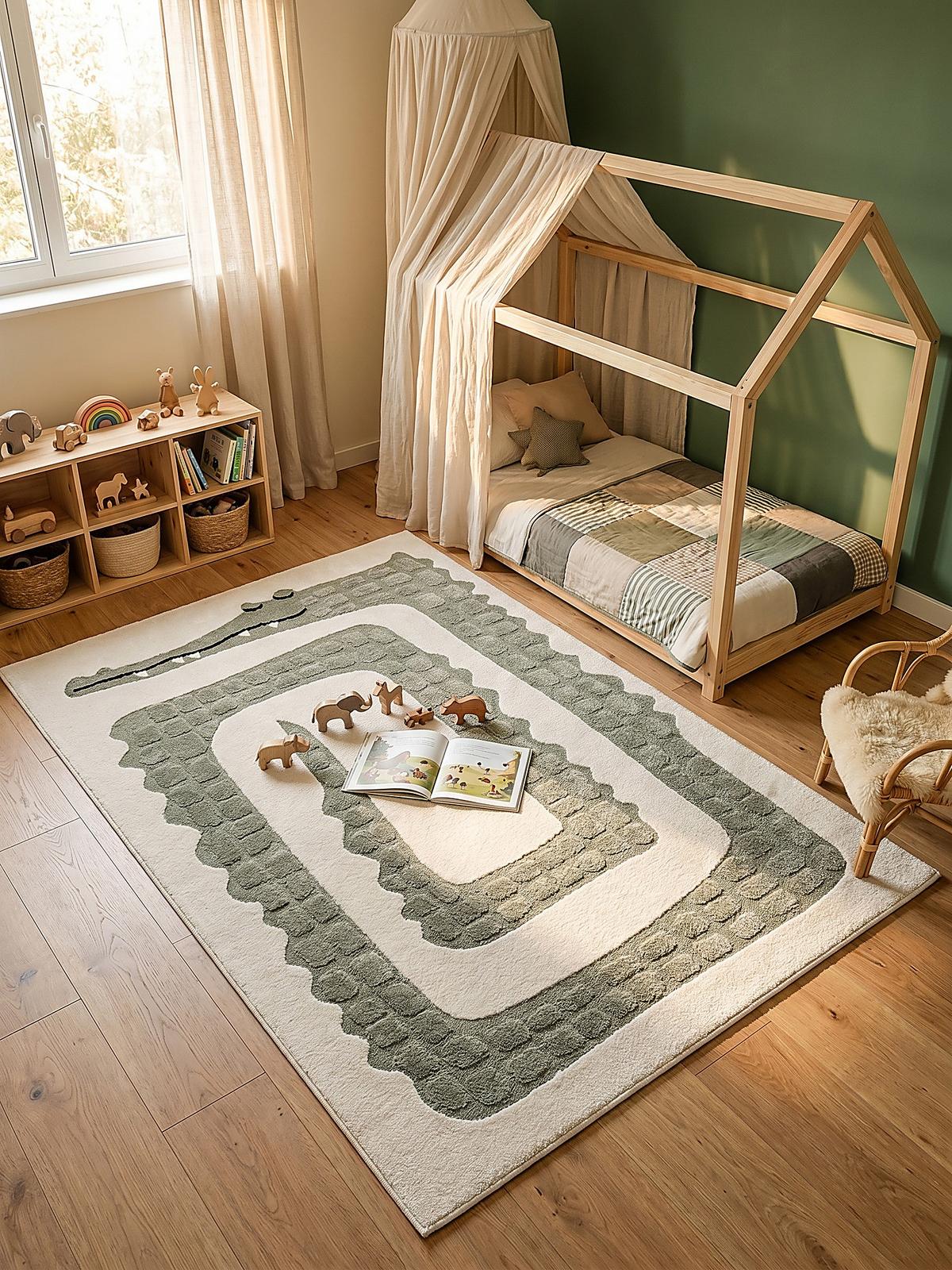 KINDERTEPPICH Kurzflor VELT Polypropylen Creme 140 x 200 cm - Beige, Textil (140/200cm) - KADIMA DESIGN