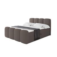 BOXBETT mit Matratze H3 - NINA-Z - 160x200 cm Braun - Braun, Holzwerkstoff (160/200cm) - ALTDECOR