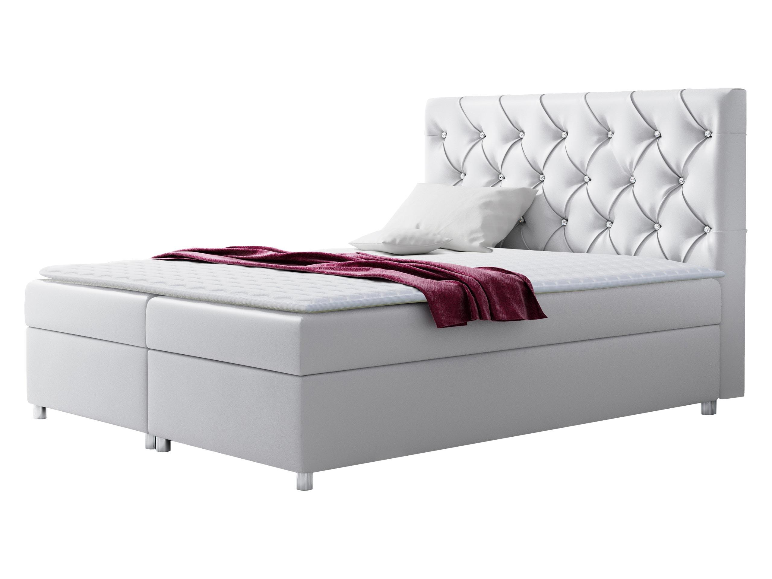BOXBETT Roma - H3 - Weiß, Holz (160/200cm) - MIRJAN24