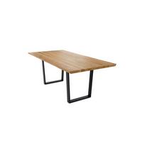 BAUMKANTENTISCH Daisie 6 140x77x90 Massivholztisch Wildeiche geölt - Wildeiche, Holz (140/77/90cm) - 58aufmkessel