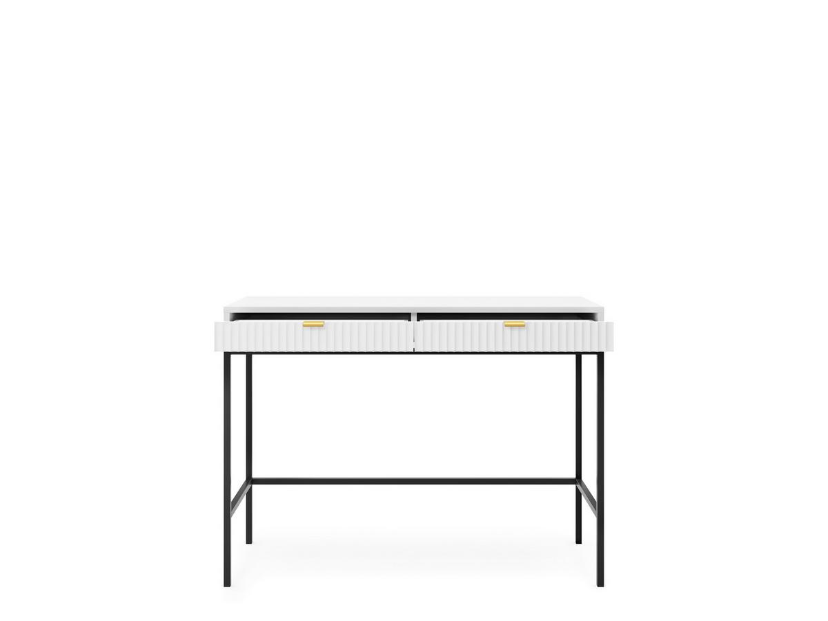 KONSOLENTISCH STELLARE 104/78/50 cm mit Schubladen, Weiß - Weiß, Holzwerkstoff (50/104/78cm) - MASSENO