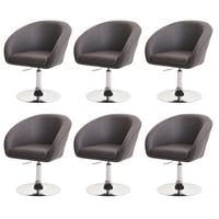 ESSZIMMERSTUHL Grau 6er-Set - Grau, Textil (59/90/60cm) - MCW