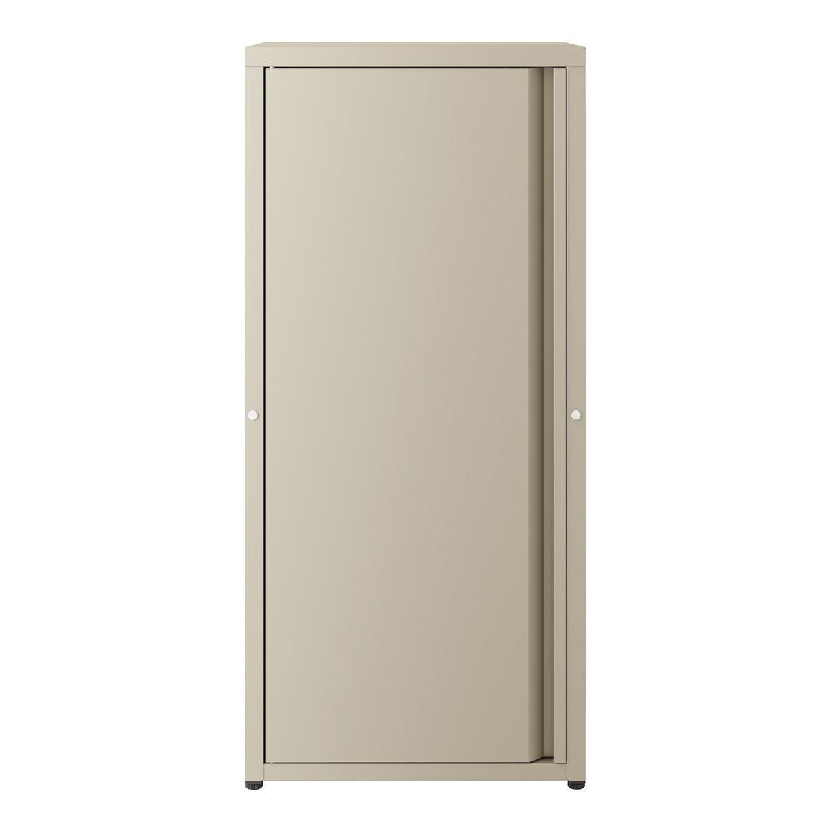 AKTENSCHRANK Burlöv - Hellbraun, Metall (40/88/35cm) - [en.casa]