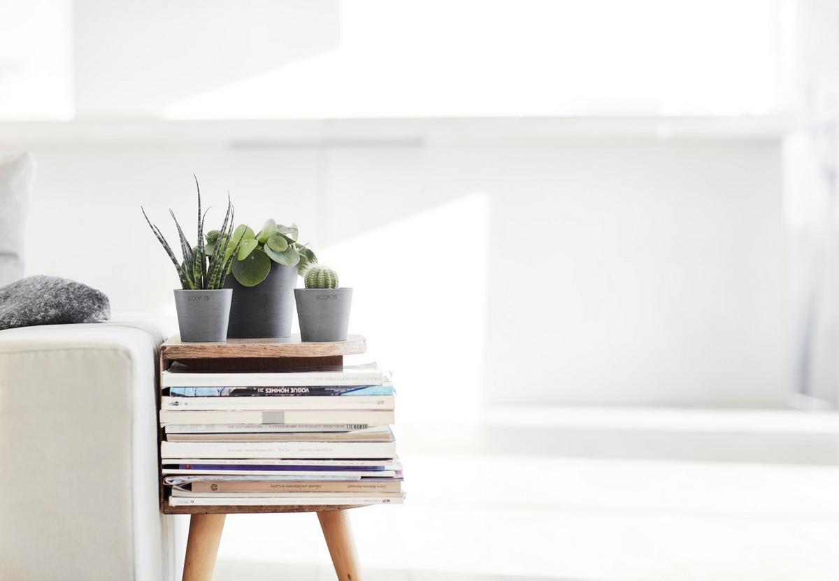 BLUMENTOPF Amsterdam46211cm Grau - Grau, Kunststoff (8/7cm) - Ecopots