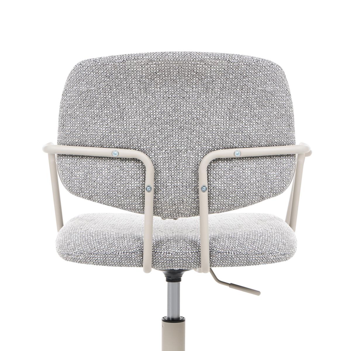 BÜROSTUHL Stoff Grau Ripley - Beige, Textil (60/82/60cm) - Beliani
