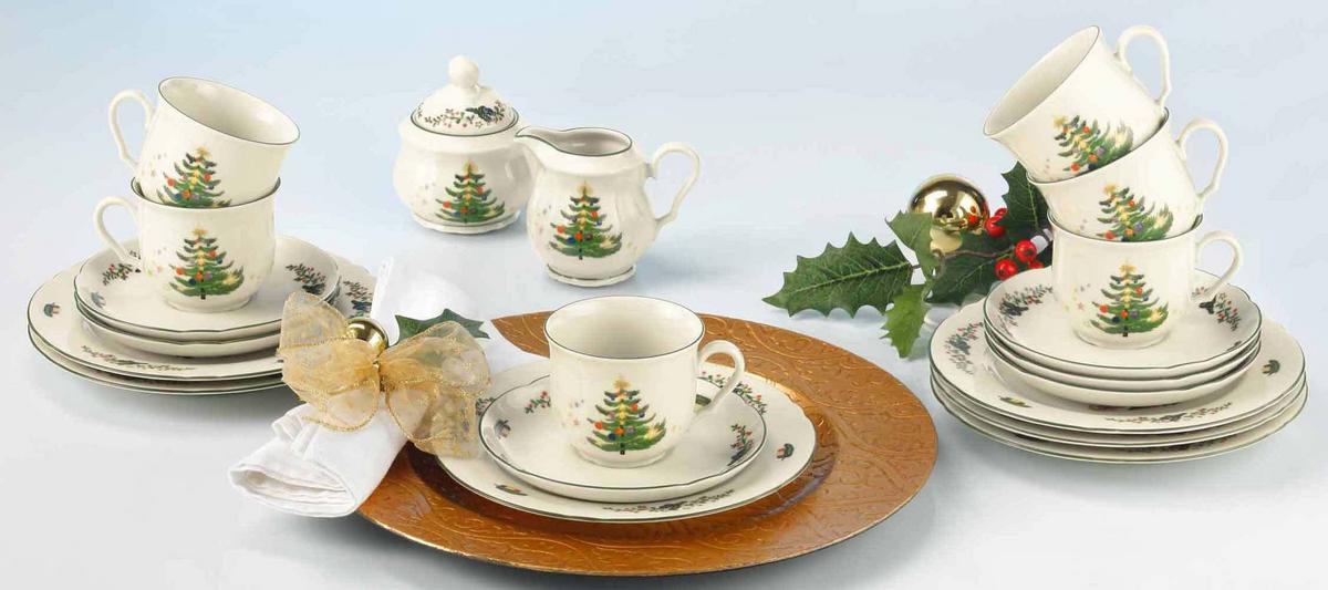 MILCHKÄNNCHEN Marieluise Weihnachten weiß-grün 180 ml - Weiß/Grün, Keramik (0.18L) - Seltmann Weiden