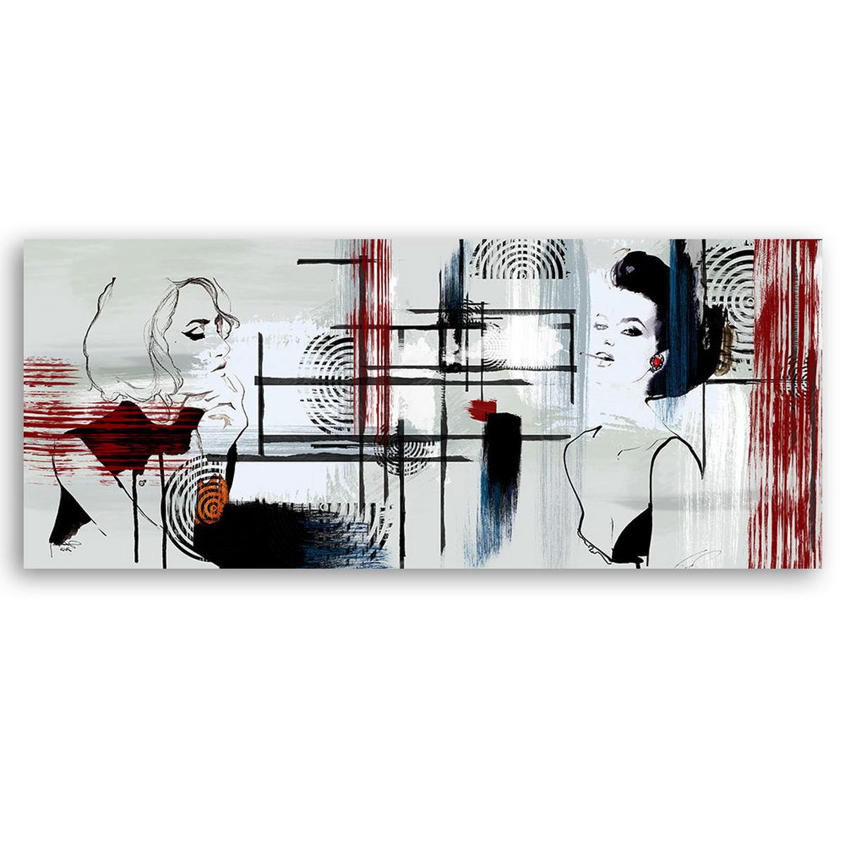 KUNSTDRUCK Grau 120/40 cm - Grau, Textil (120/40cm) - KUNSTLOFT