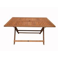 GARTENTISCH hong kong - Hellbraun, Holz (135/80/74cm) - Habitat Garten
